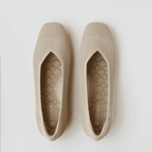 Brand New In Box Vivaia Beige Comfortable Flats Designer